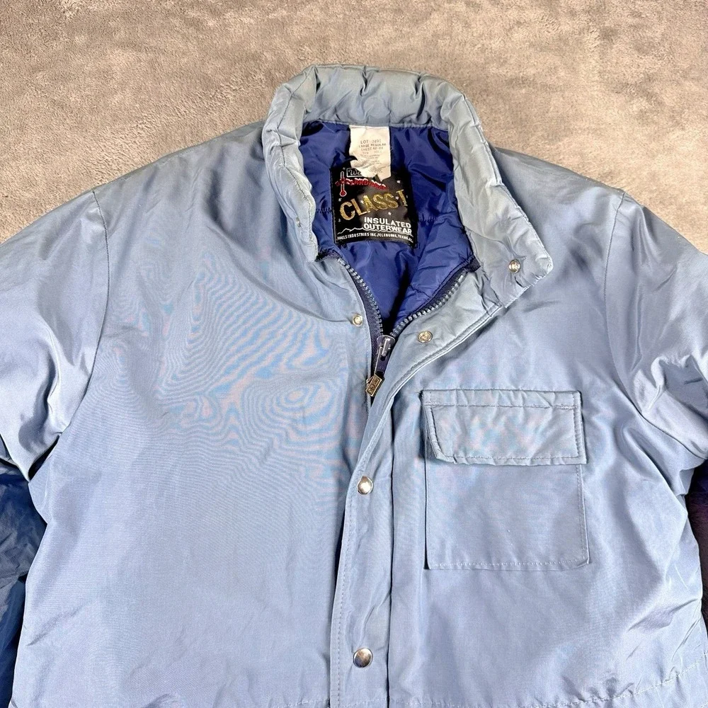 Vintage Walls Blizzard-Pruf Insulated Work Jacket Blue Mens Large USA‎